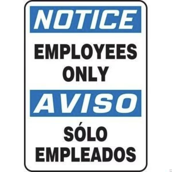 Accuform BILINGUAL OSHA NOTICE Safety Sign SBMADC804XL SBMADC804XL - main